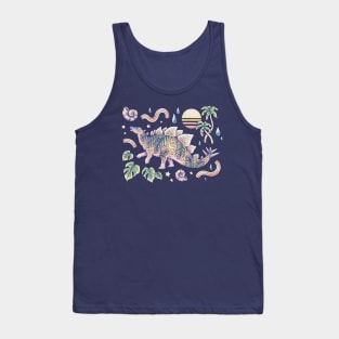 Jurassic Days, Jurassic Nights: Stegosaurus | Tropical Dinosaur Tank Top